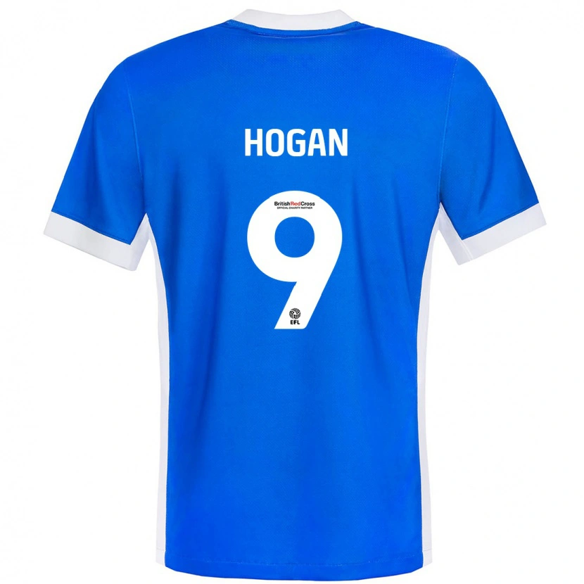 Danxen Hombre Camiseta Scott Hogan #9 Azul Blanco 1ª Equipación 2024/25 La Camisa México