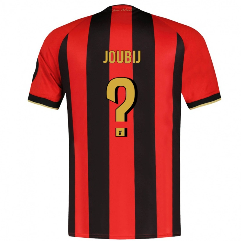 Danxen Hombre Camiseta Neil Joubij #0 Rojo Negro 1ª Equipación 2024/25 La Camisa México