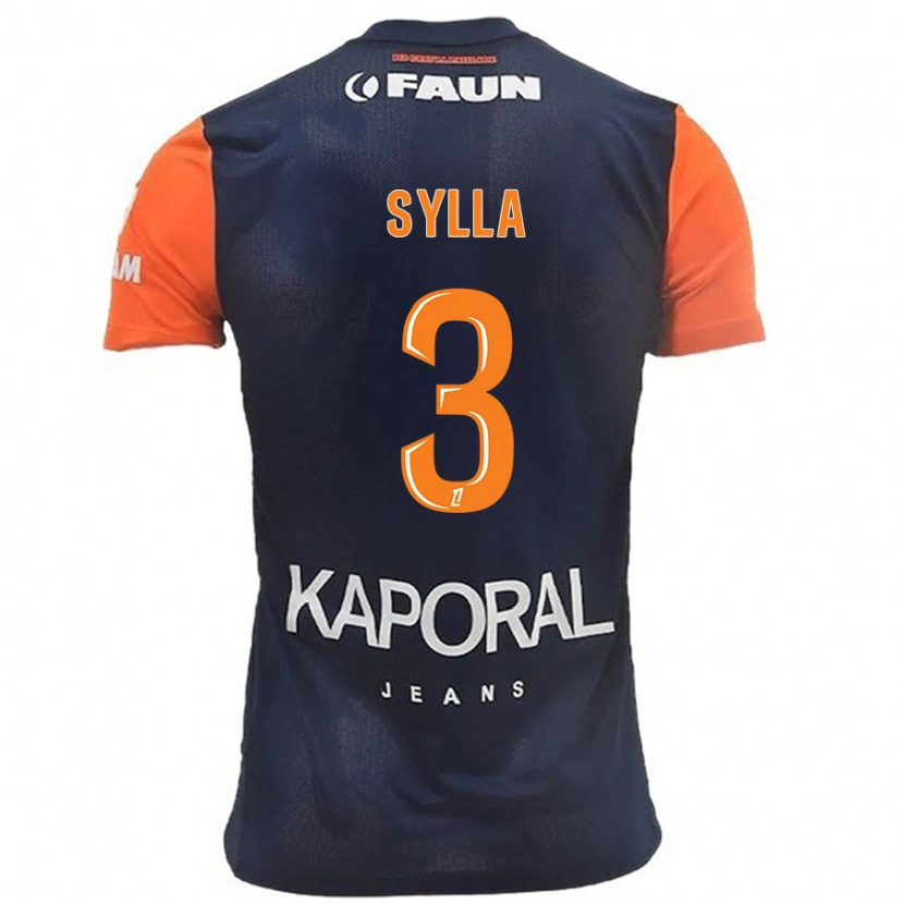 Danxen Hombre Camiseta Issiaga Sylla #3 Azul Marino Naranja 1ª Equipación 2024/25 La Camisa México