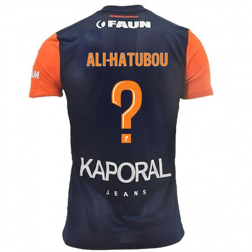 Danxen Hombre Camiseta Fayad Ali-Hatubou #0 Azul Marino Naranja 1ª Equipación 2024/25 La Camisa México