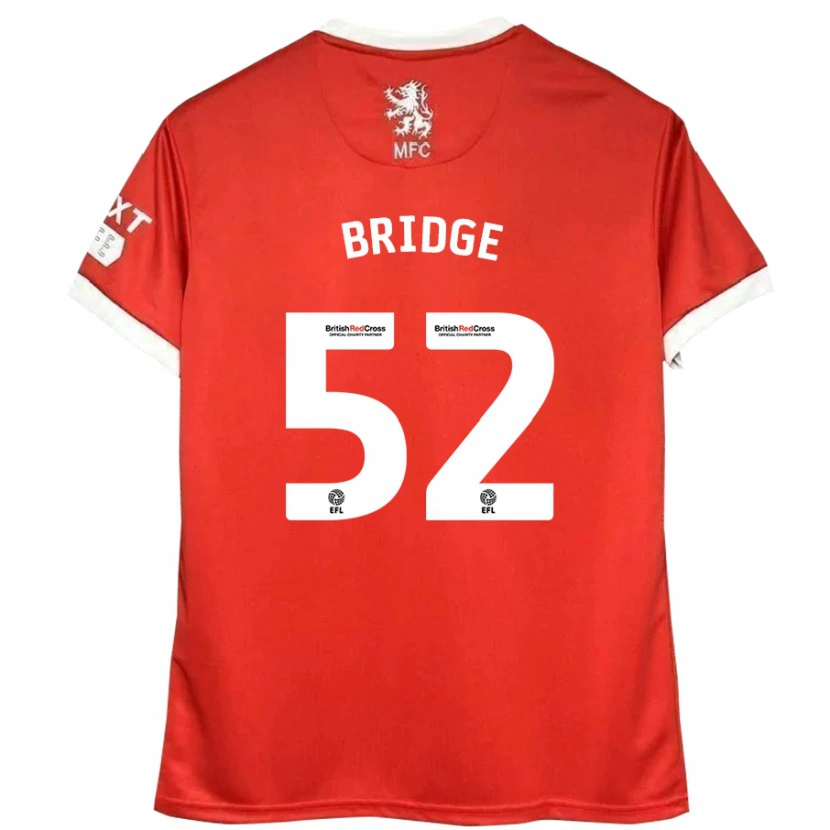 Danxen Hombre Camiseta Aj Bridge #52 Rojo Blanco 1ª Equipación 2024/25 La Camisa México
