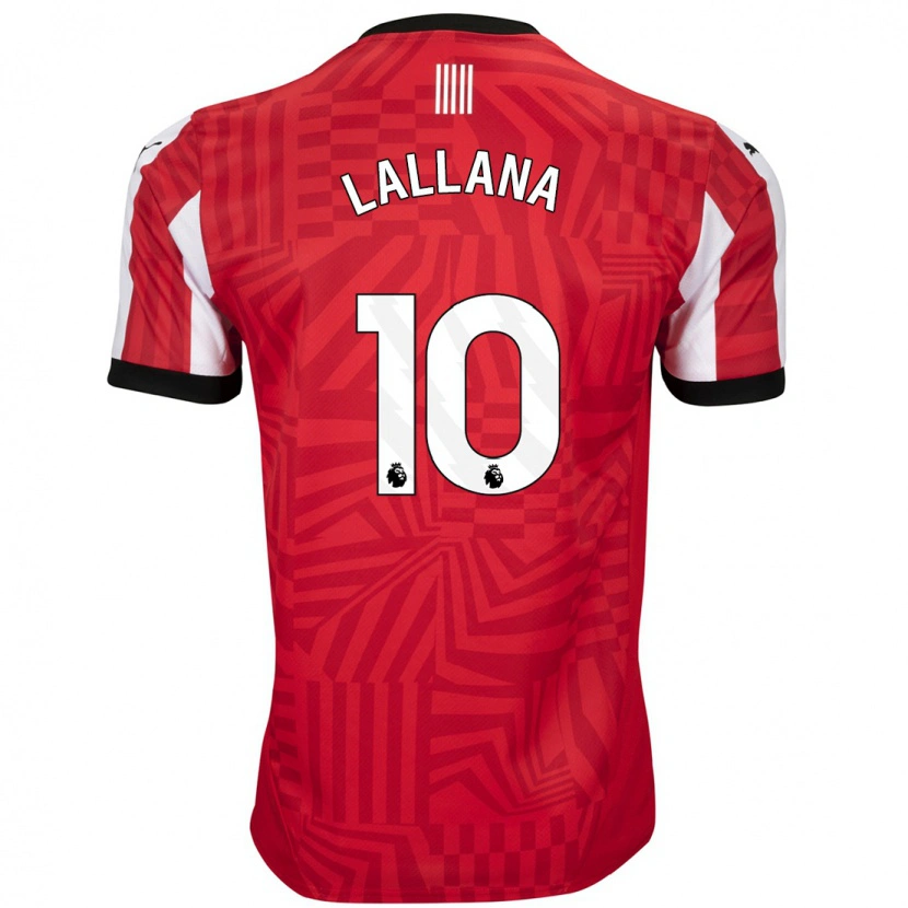 Danxen Hombre Camiseta Adam Lallana #10 Rojo Blanco 1ª Equipación 2024/25 La Camisa México
