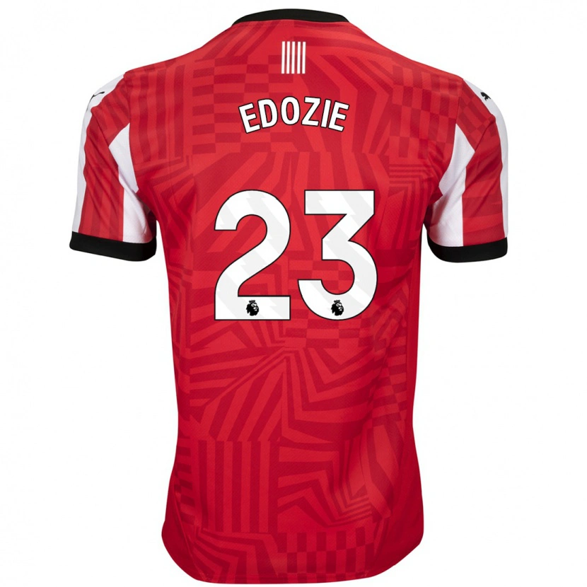 Danxen Hombre Camiseta Samuel Edozie #23 Rojo Blanco 1ª Equipación 2024/25 La Camisa México