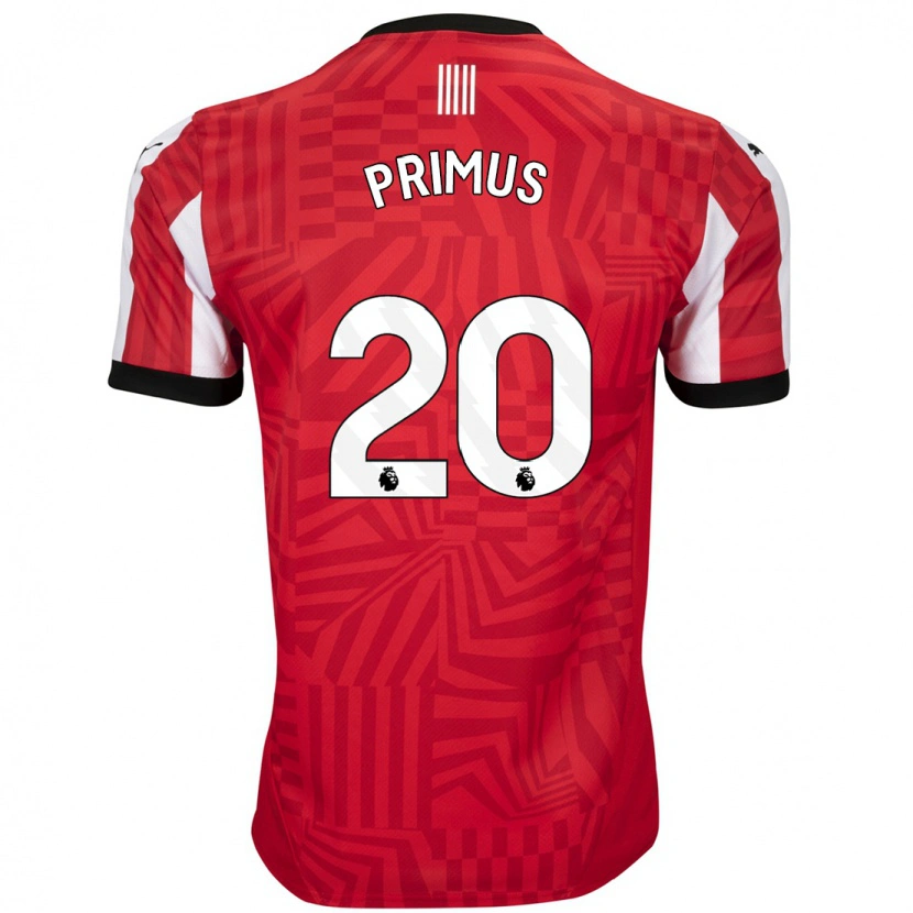 Danxen Hombre Camiseta Atlanta Primus #20 Rojo Blanco 1ª Equipación 2024/25 La Camisa México