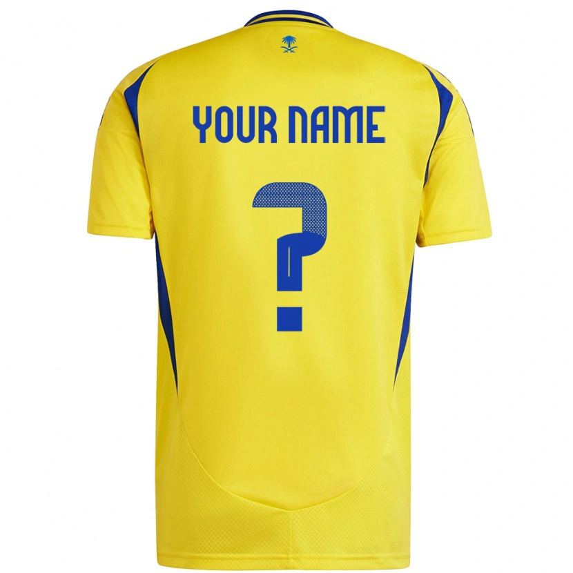 Danxen Hombre Camiseta Su Nombre #0 Amarillo Azul 1ª Equipación 2024/25 La Camisa México