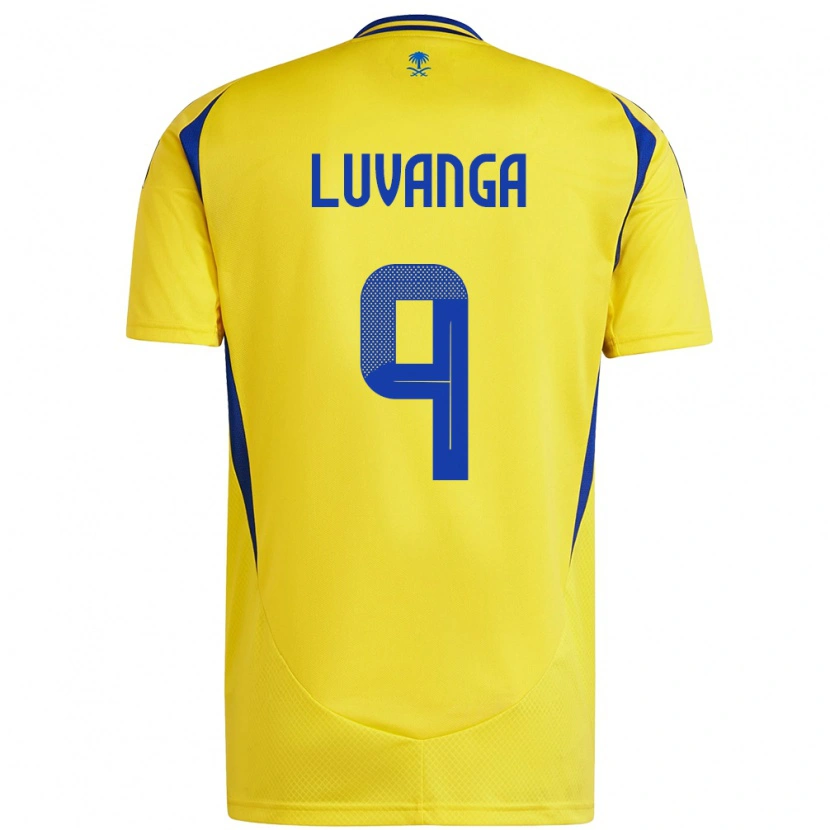 Danxen Hombre Camiseta Clara Luvanga #9 Amarillo Azul 1ª Equipación 2024/25 La Camisa México