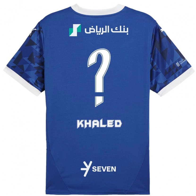 Danxen Hombre Camiseta Saad Khaled #0 Azul Oscuro Blanco 1ª Equipación 2024/25 La Camisa México