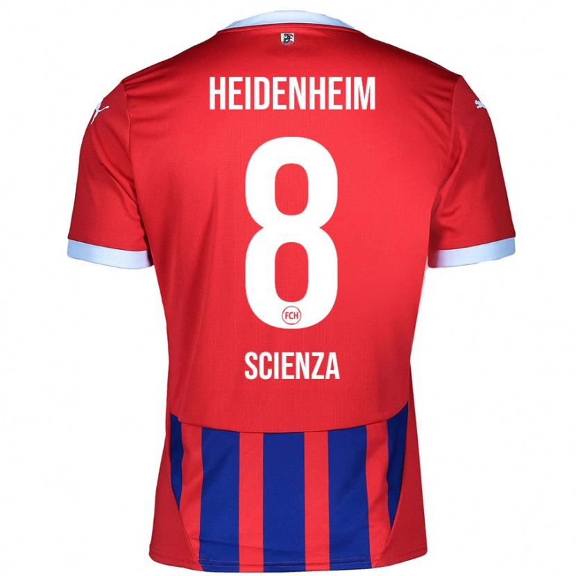 Danxen Hombre Camiseta Léo Scienza #8 Rojo Azul 1ª Equipación 2024/25 La Camisa México