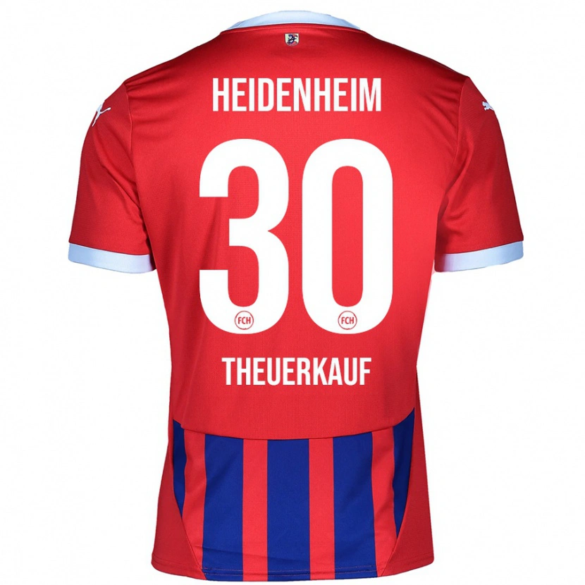 Danxen Hombre Camiseta Norman Theuerkauf #30 Rojo Azul 1ª Equipación 2024/25 La Camisa México