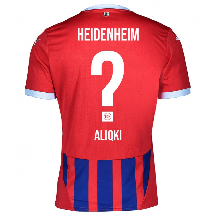 Danxen Hombre Camiseta Florent Aliqki #0 Rojo Azul 1ª Equipación 2024/25 La Camisa México