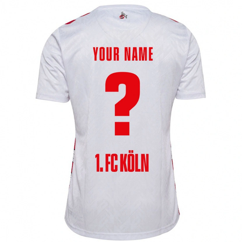 Danxen Hombre Camiseta Su Nombre #0 Blanco Rojo 1ª Equipación 2024/25 La Camisa México