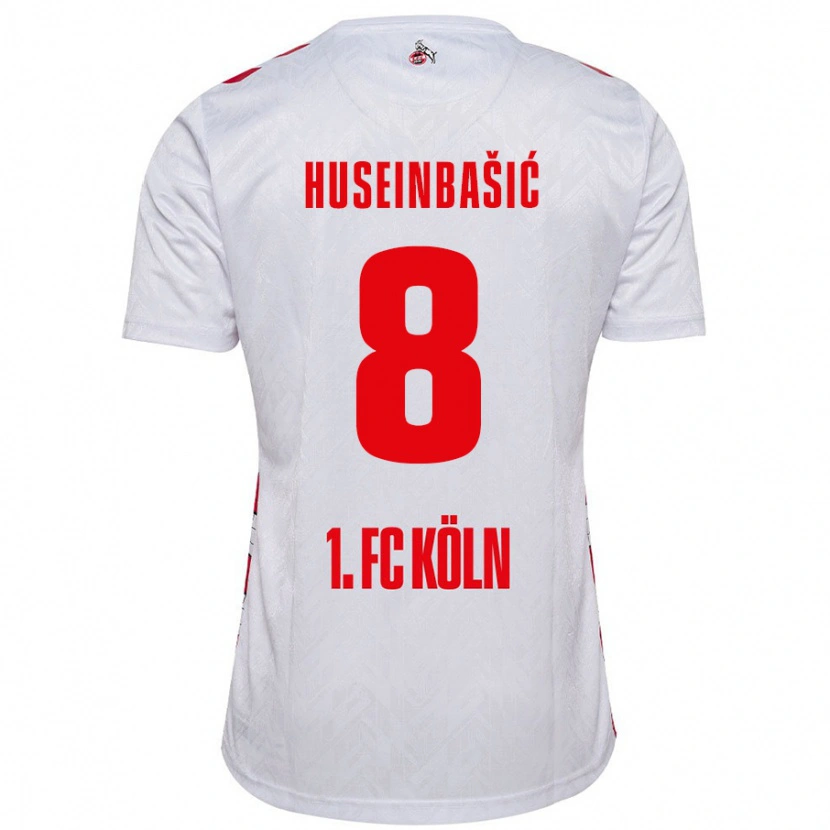 Danxen Hombre Camiseta Denis Huseinbasic #8 Blanco Rojo 1ª Equipación 2024/25 La Camisa México