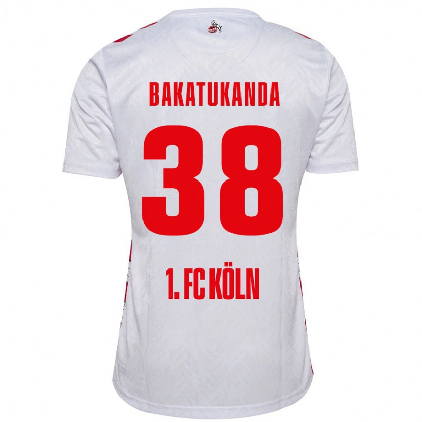 Danxen Hombre Camiseta Elias Bakatukanda #38 Blanco Rojo 1ª Equipación 2024/25 La Camisa México