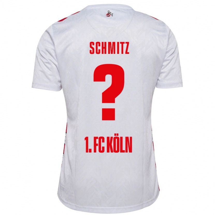 Danxen Hombre Camiseta Timo Schmitz #0 Blanco Rojo 1ª Equipación 2024/25 La Camisa México