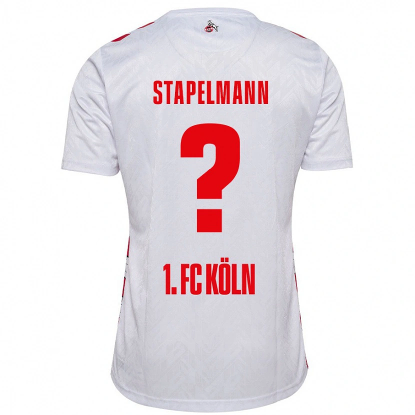 Danxen Hombre Camiseta Luis Stapelmann #0 Blanco Rojo 1ª Equipación 2024/25 La Camisa México
