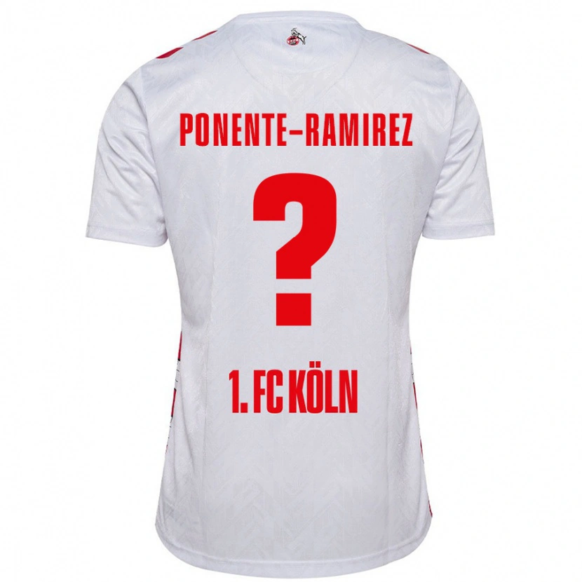 Danxen Hombre Camiseta Jason Ponente-Ramirez #0 Blanco Rojo 1ª Equipación 2024/25 La Camisa México