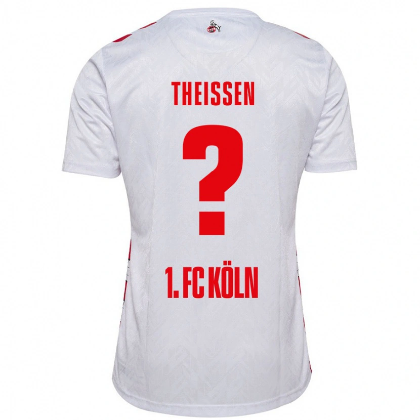 Danxen Hombre Camiseta Jarun Theißen #0 Blanco Rojo 1ª Equipación 2024/25 La Camisa México