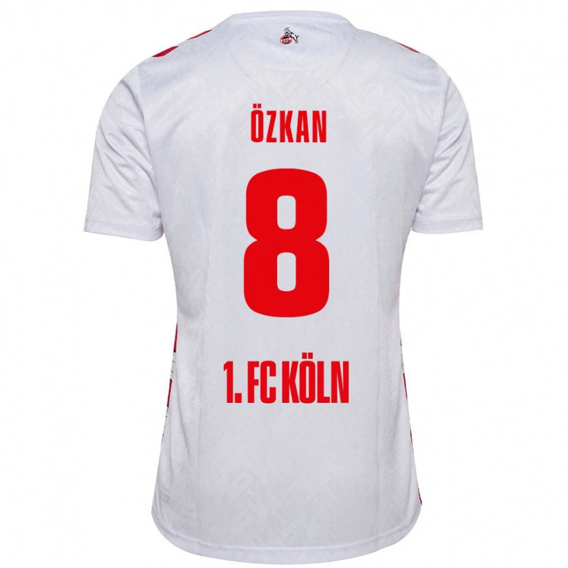 Danxen Hombre Camiseta Mikail Özkan #8 Blanco Rojo 1ª Equipación 2024/25 La Camisa México