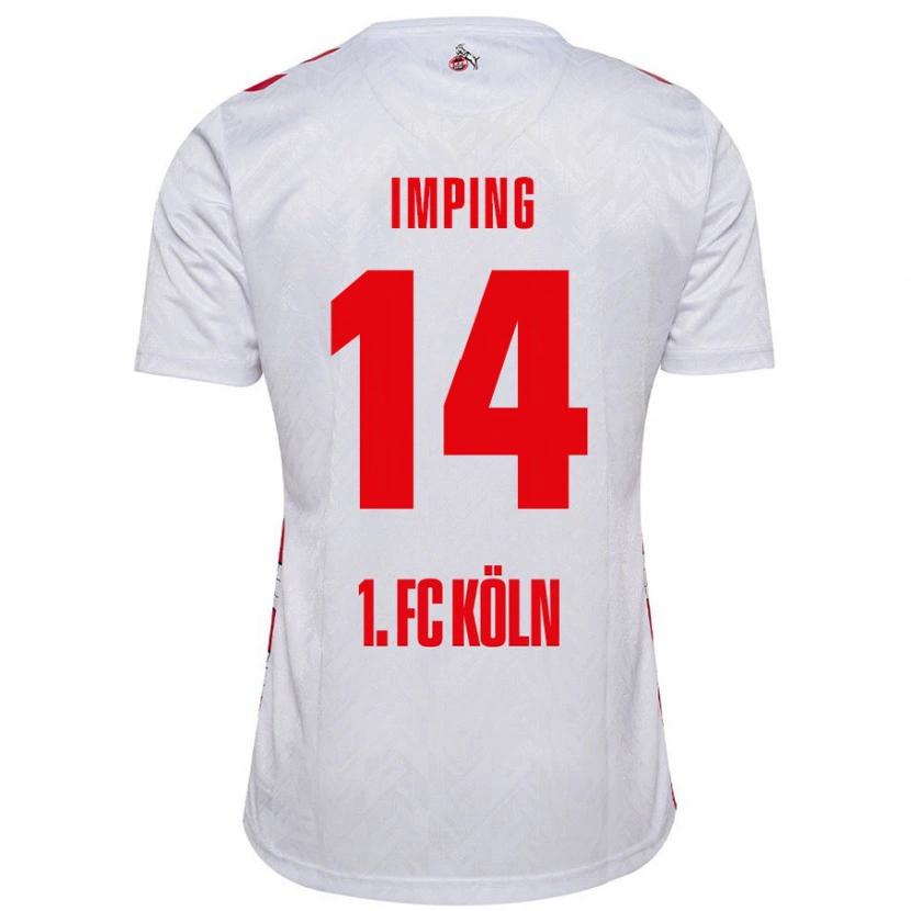 Danxen Hombre Camiseta Carlotta Imping #14 Blanco Rojo 1ª Equipación 2024/25 La Camisa México