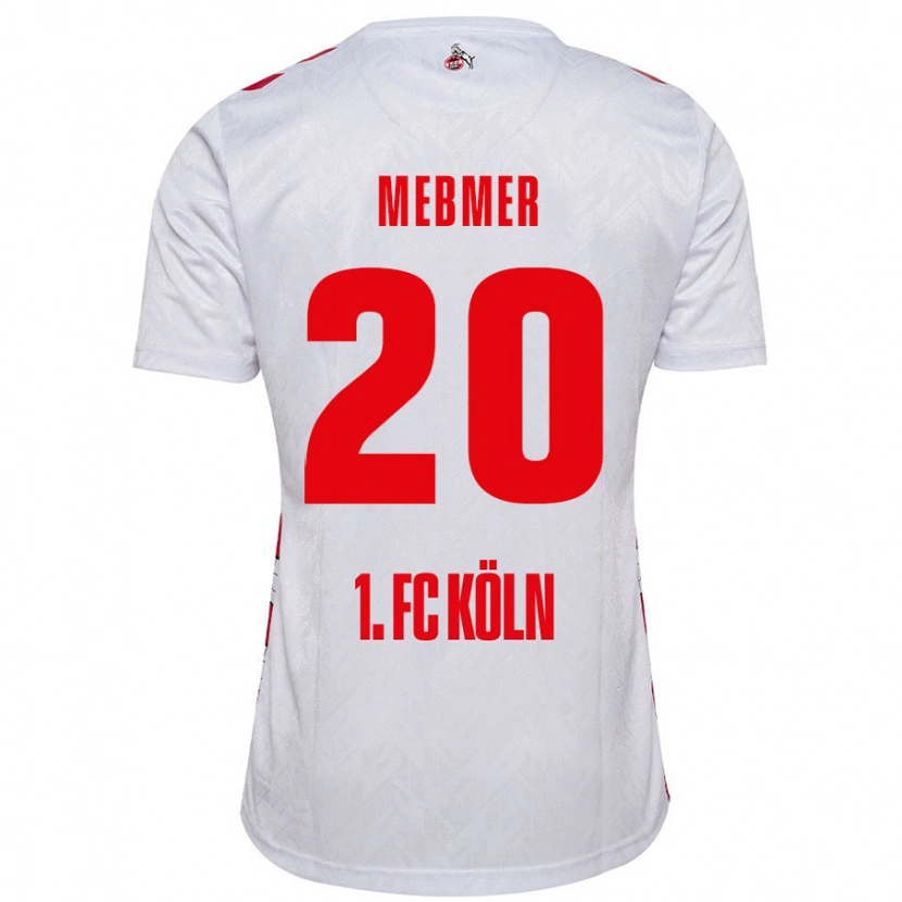 Danxen Hombre Camiseta Meike Meßmer #20 Blanco Rojo 1ª Equipación 2024/25 La Camisa México