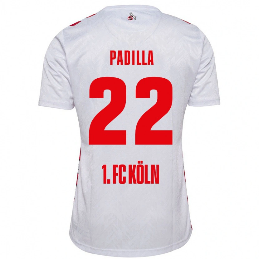 Danxen Hombre Camiseta Natalia Padilla #22 Blanco Rojo 1ª Equipación 2024/25 La Camisa México