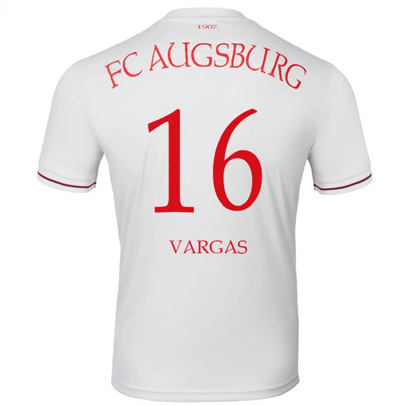 Danxen Hombre Camiseta Rubén Vargas #16 Blanco 1ª Equipación 2024/25 La Camisa México