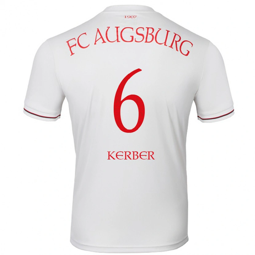 Danxen Hombre Camiseta Luca Kerber #6 Blanco 1ª Equipación 2024/25 La Camisa México