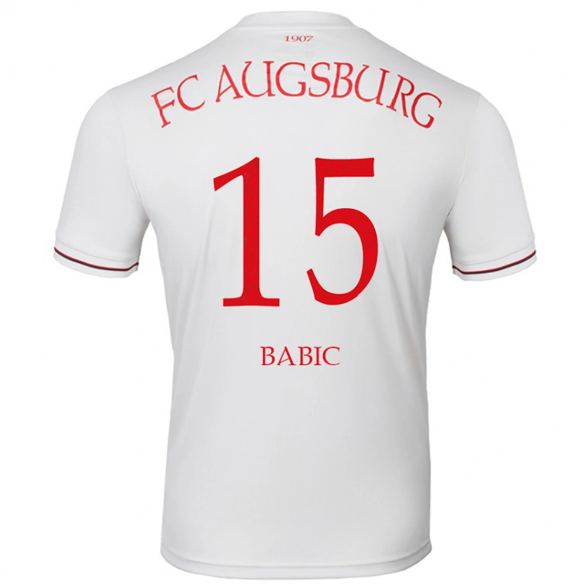 Danxen Hombre Camiseta David Babic #15 Blanco 1ª Equipación 2024/25 La Camisa México