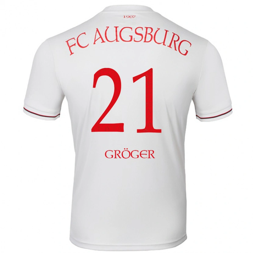 Danxen Hombre Camiseta Elias Gröger #21 Blanco 1ª Equipación 2024/25 La Camisa México