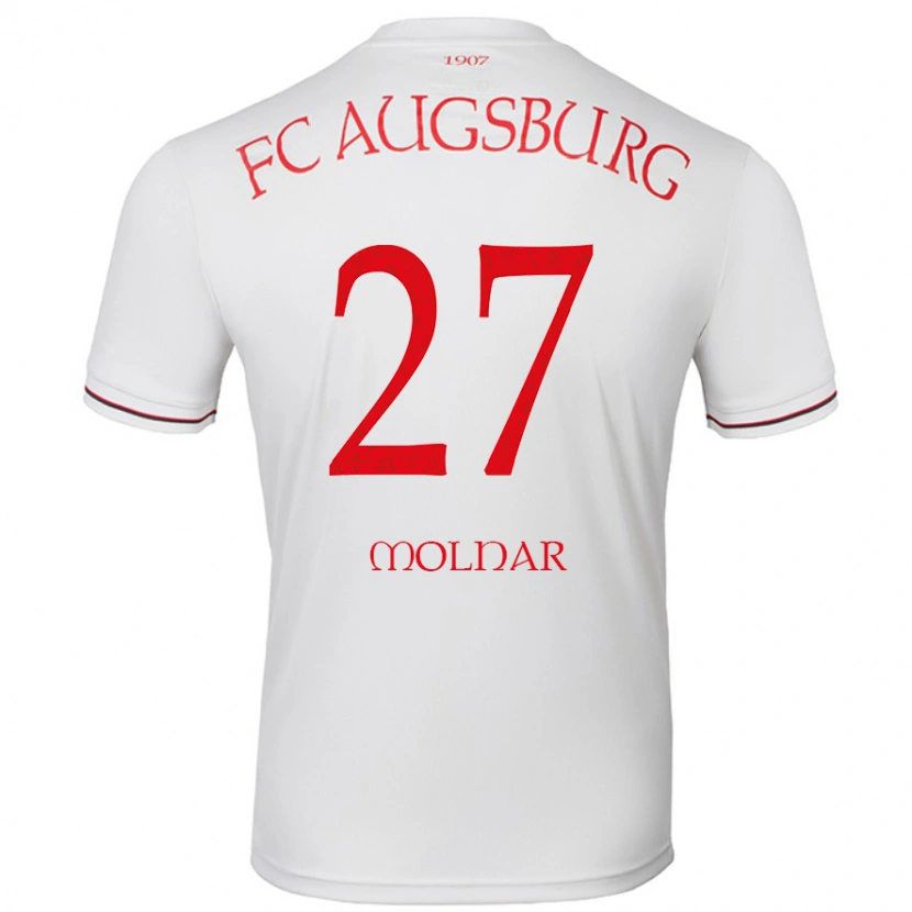 Danxen Hombre Camiseta Lars Molnar #27 Blanco 1ª Equipación 2024/25 La Camisa México
