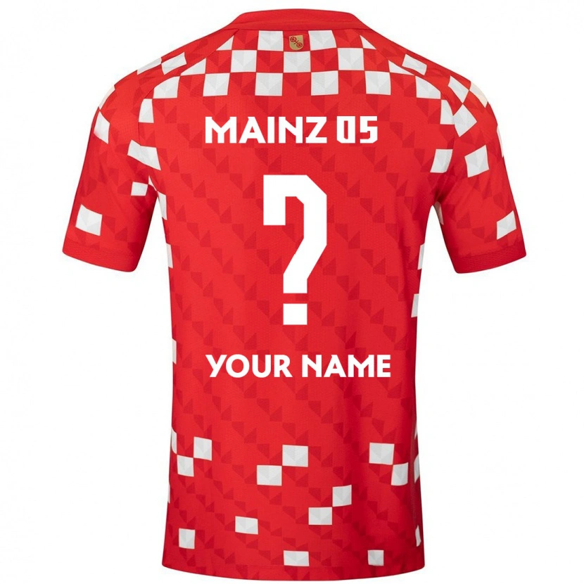 Danxen Hombre Camiseta Su Nombre #0 Blanco Rojo 1ª Equipación 2024/25 La Camisa México