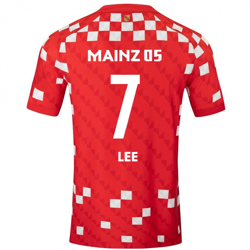 Danxen Hombre Camiseta Jae-Sung Lee #7 Blanco Rojo 1ª Equipación 2024/25 La Camisa México
