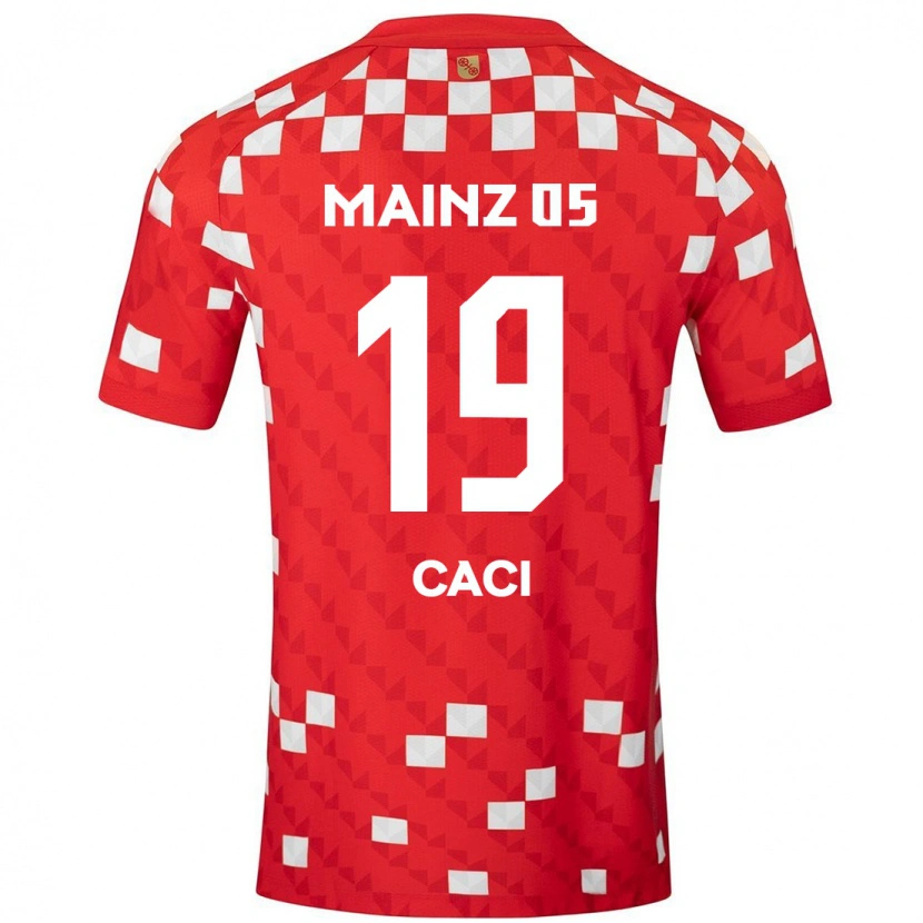 Danxen Hombre Camiseta Anthony Caci #19 Blanco Rojo 1ª Equipación 2024/25 La Camisa México