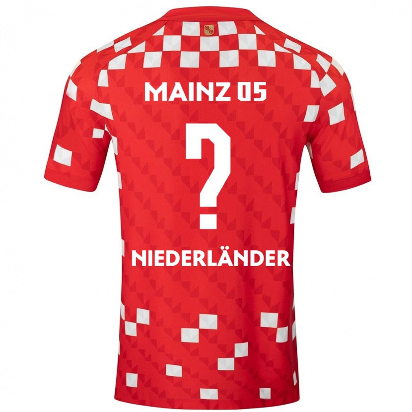 Danxen Hombre Camiseta Lennart Niederländer #0 Blanco Rojo 1ª Equipación 2024/25 La Camisa México