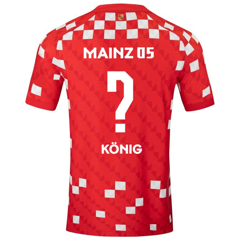 Danxen Hombre Camiseta Raúl König #0 Blanco Rojo 1ª Equipación 2024/25 La Camisa México