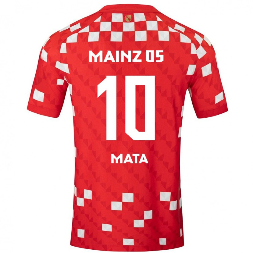 Danxen Hombre Camiseta Ken Mata #10 Blanco Rojo 1ª Equipación 2024/25 La Camisa México