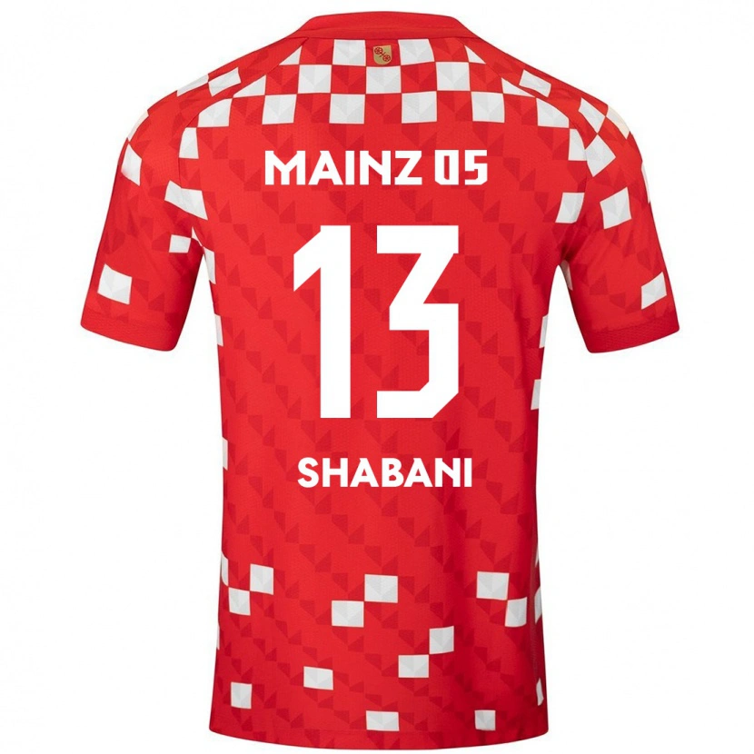 Danxen Hombre Camiseta Eniss Shabani #13 Blanco Rojo 1ª Equipación 2024/25 La Camisa México