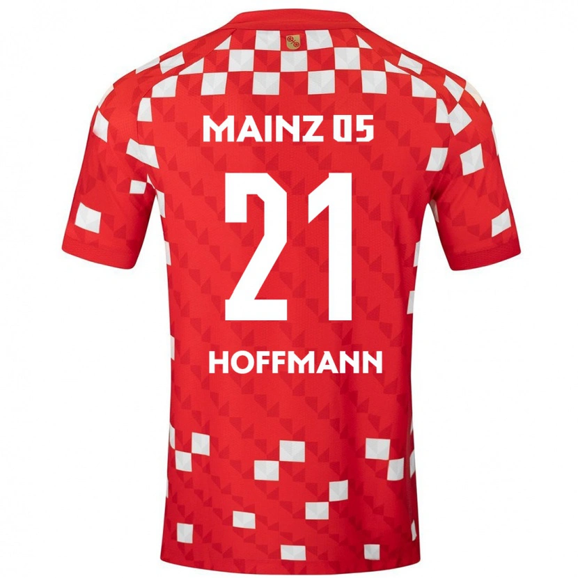 Danxen Hombre Camiseta Leon Hoffmann #21 Blanco Rojo 1ª Equipación 2024/25 La Camisa México