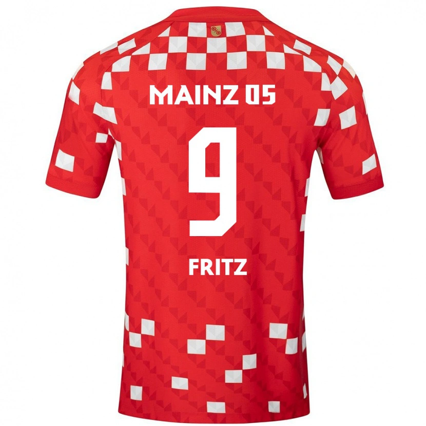 Danxen Hombre Camiseta April Fritz #9 Blanco Rojo 1ª Equipación 2024/25 La Camisa México