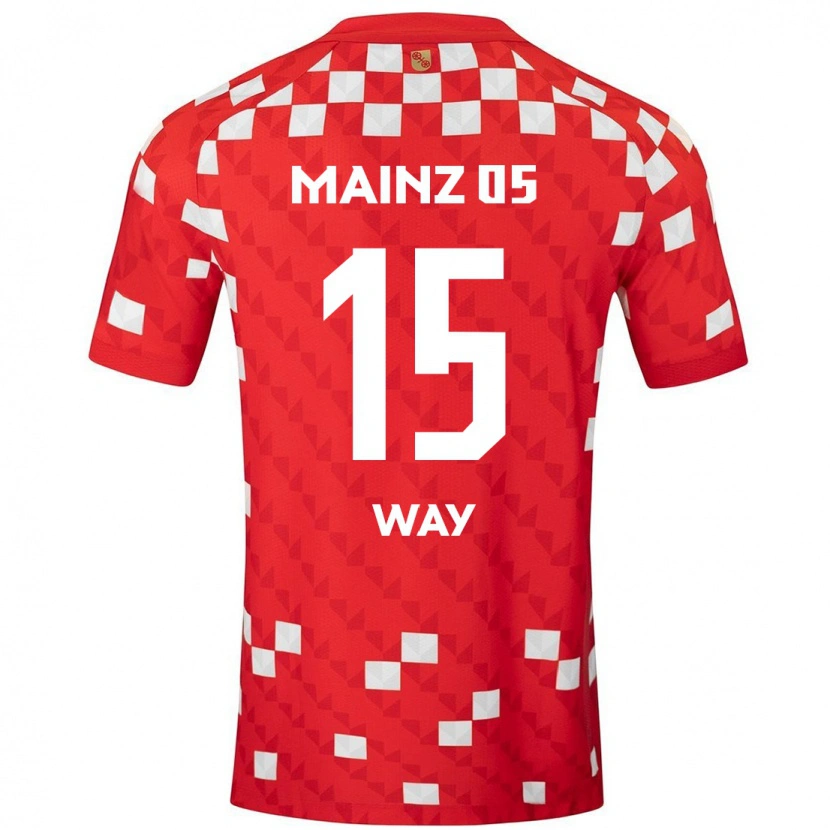Danxen Hombre Camiseta Cecilia Way #15 Blanco Rojo 1ª Equipación 2024/25 La Camisa México