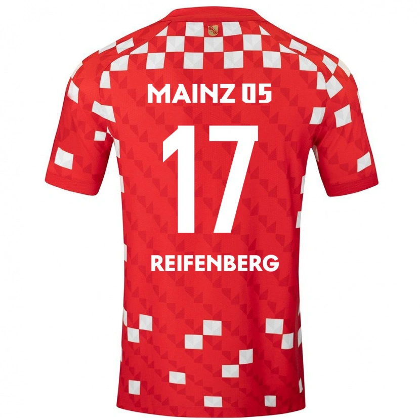 Danxen Hombre Camiseta Michelle Reifenberg #17 Blanco Rojo 1ª Equipación 2024/25 La Camisa México
