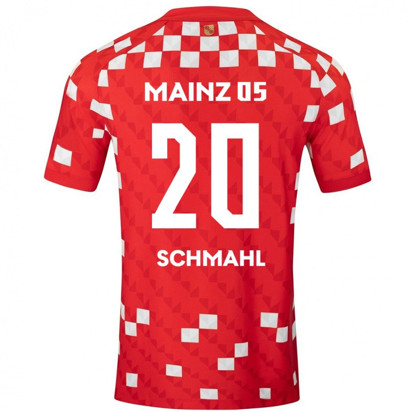 Danxen Hombre Camiseta Laura Schmahl #20 Blanco Rojo 1ª Equipación 2024/25 La Camisa México