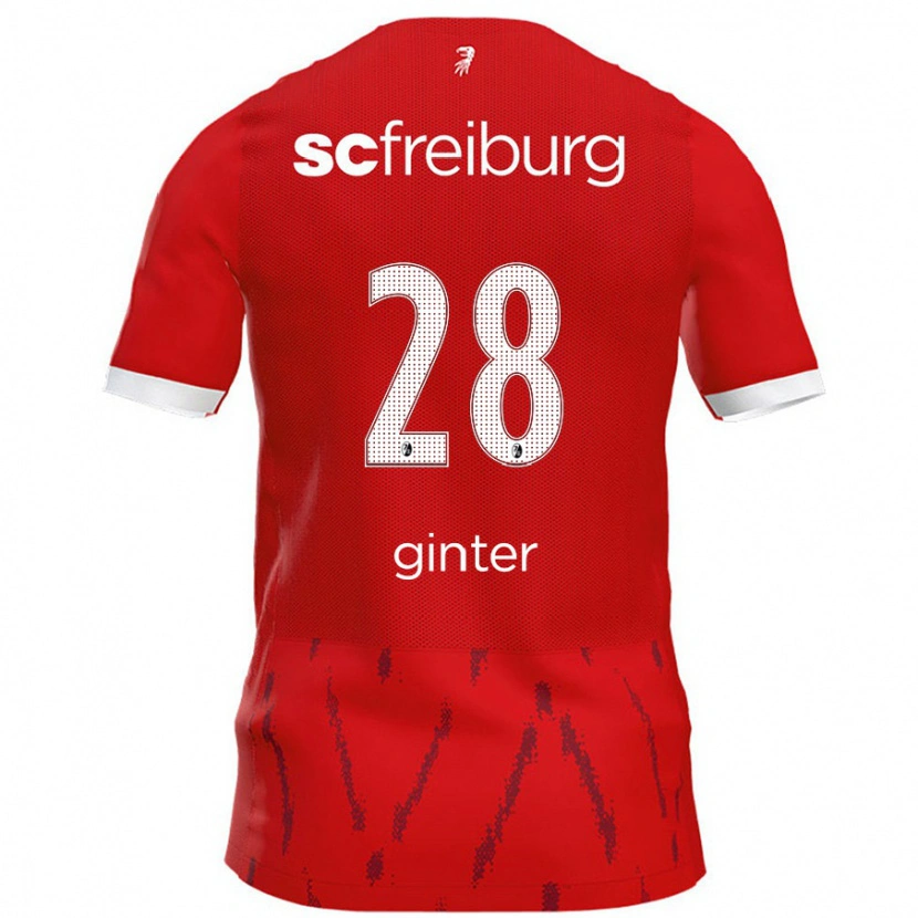 Danxen Hombre Camiseta Matthias Ginter #28 Rojo 1ª Equipación 2024/25 La Camisa México