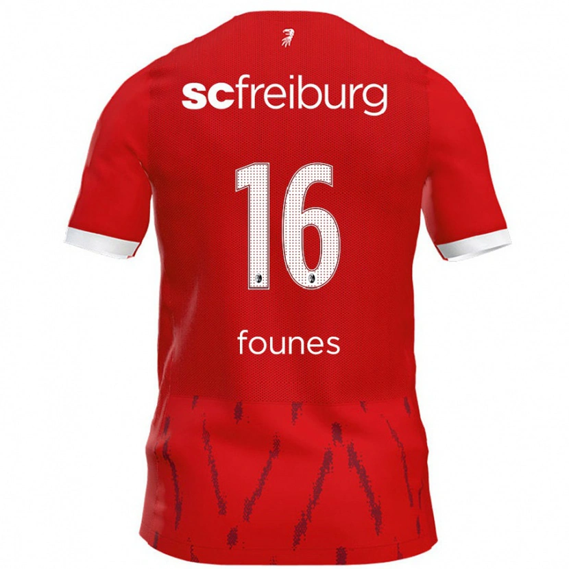 Danxen Hombre Camiseta Kevin Founes #16 Rojo 1ª Equipación 2024/25 La Camisa México