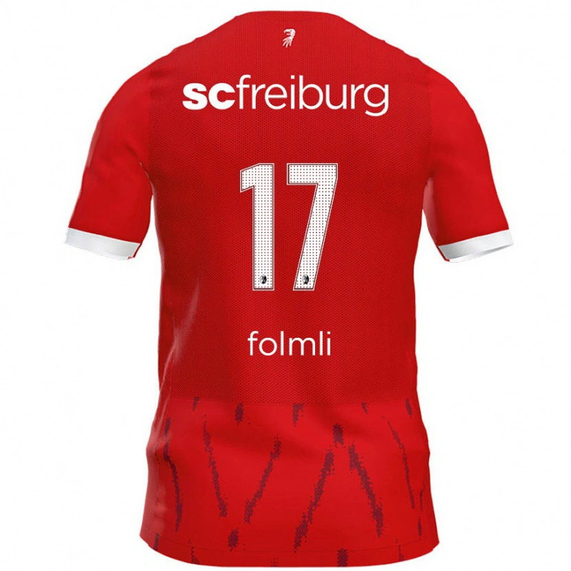 Danxen Hombre Camiseta Svenja Fölmli #17 Rojo 1ª Equipación 2024/25 La Camisa México
