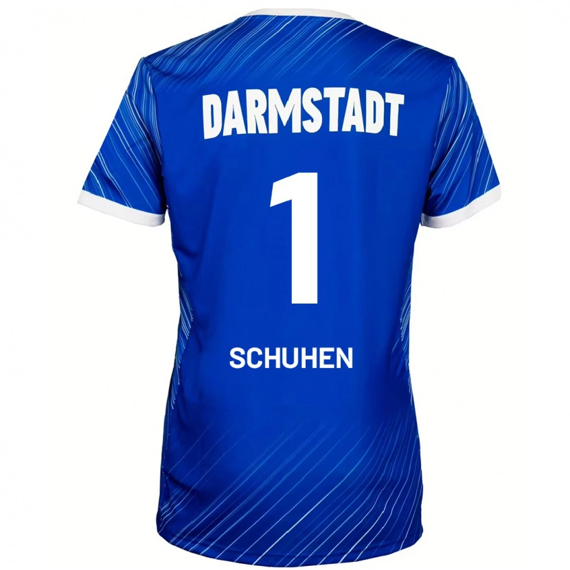 Danxen Hombre Camiseta Marcel Schuhen #1 Azul Blanco 1ª Equipación 2024/25 La Camisa México