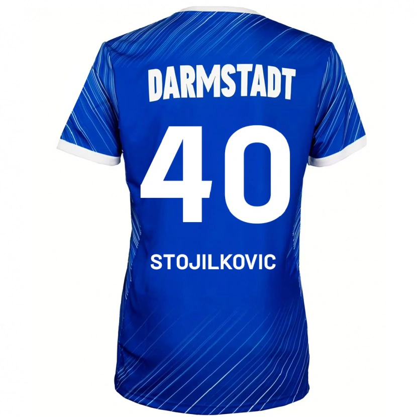 Danxen Hombre Camiseta Filip Stojilkovic #40 Azul Blanco 1ª Equipación 2024/25 La Camisa México