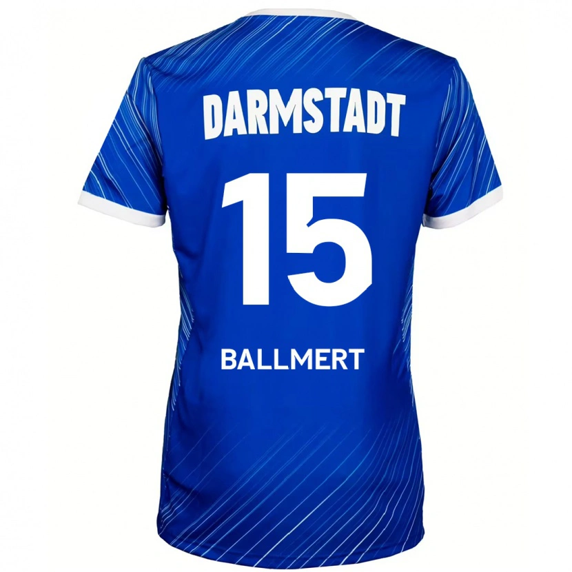Danxen Hombre Camiseta Markus Ballmert #15 Azul Blanco 1ª Equipación 2024/25 La Camisa México