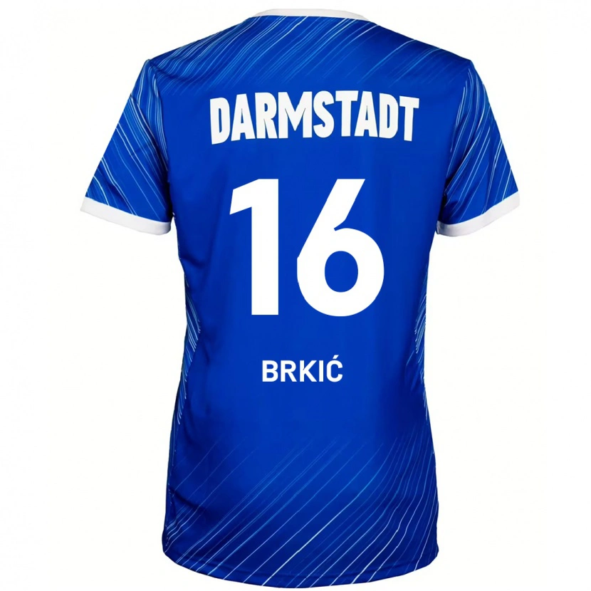 Danxen Hombre Camiseta Amar Brkić #16 Azul Blanco 1ª Equipación 2024/25 La Camisa México