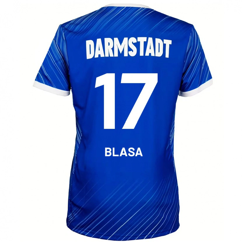 Danxen Hombre Camiseta Keanu Blasa #17 Azul Blanco 1ª Equipación 2024/25 La Camisa México